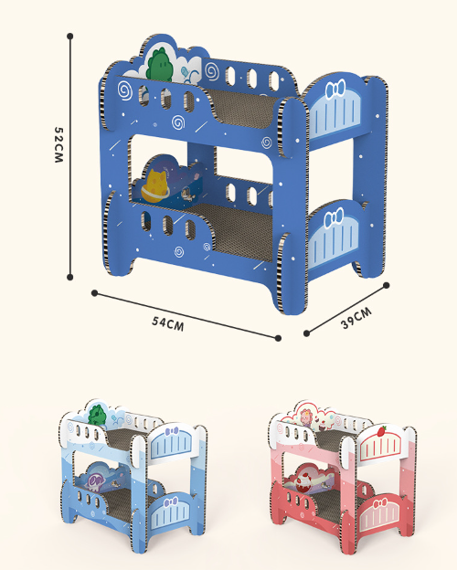 TinyPet Bunk Beds Cat Scratcher Bed
