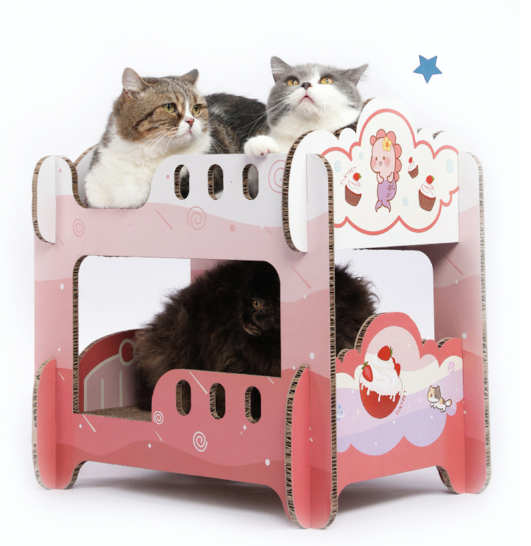 TinyPet Bunk Beds Cat Scratcher Bed
