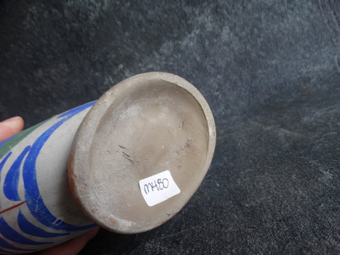 Tonala Mexican Opaque Ware Wedding Vase c 1950s M2674
