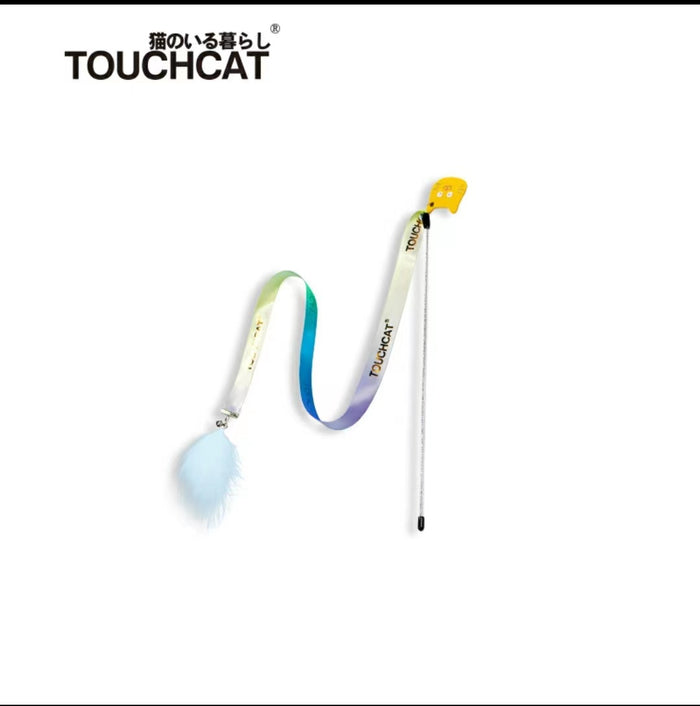 TouchCat Feather Ribbon Interactive Cat Teaser