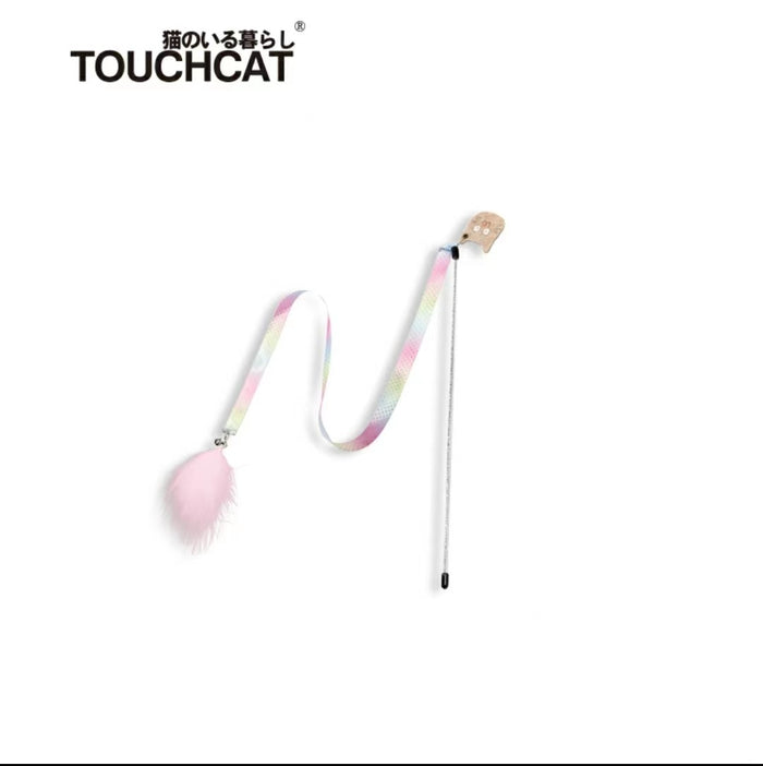 TouchCat Feather Ribbon Interactive Cat Teaser