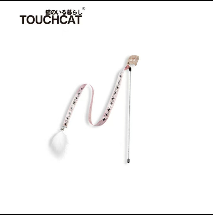TouchCat Feather Ribbon Interactive Cat Teaser