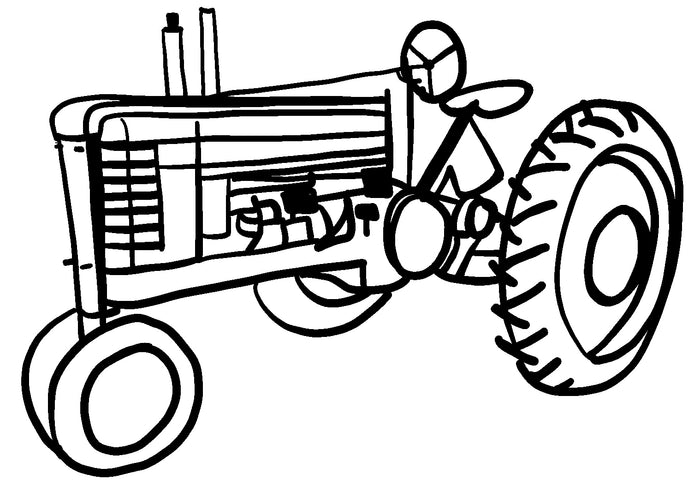 Tractor Vinyl Decal