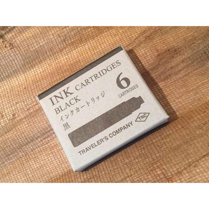 Traveler's Company - Brass Fountain Pen Ink Cartridges - Black