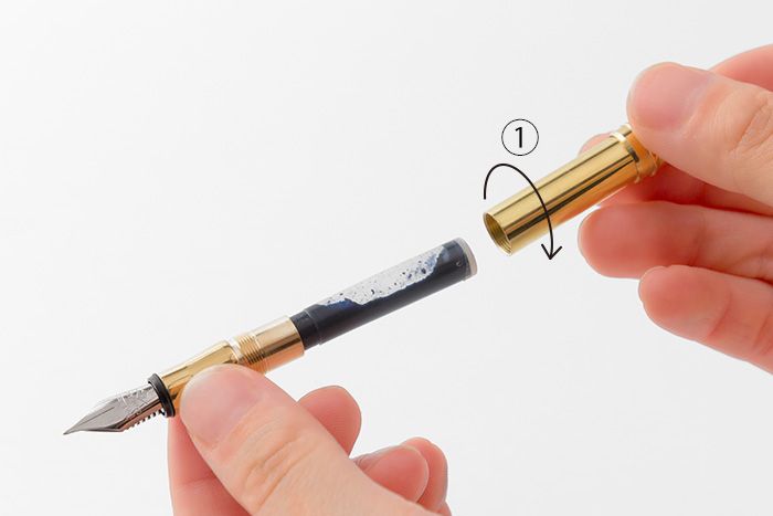 Traveler's Company - Brass Fountain Pen Ink Cartridges - Black