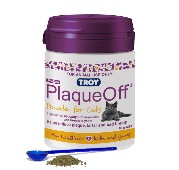 Troy PlaqueOff Powder for Cats 40g