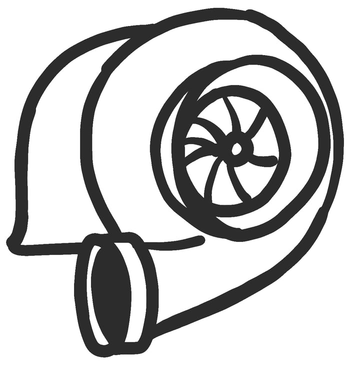 Turbo Engine Vinyl Decal
