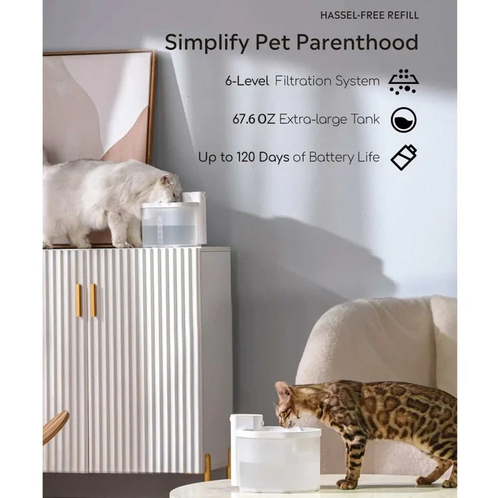 UAH Zero Wireless Automatic Pet Water Fountain