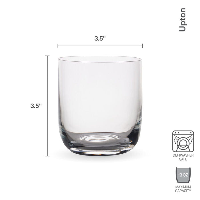 Upton Set of 4 Double Old Fashioned Whiskey Glasses