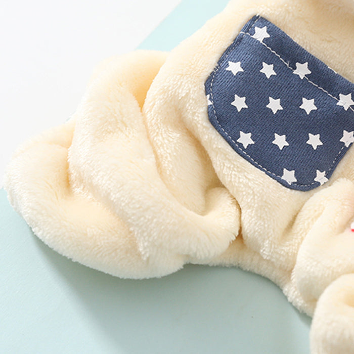 US I Love Snoopy Winter Rompers