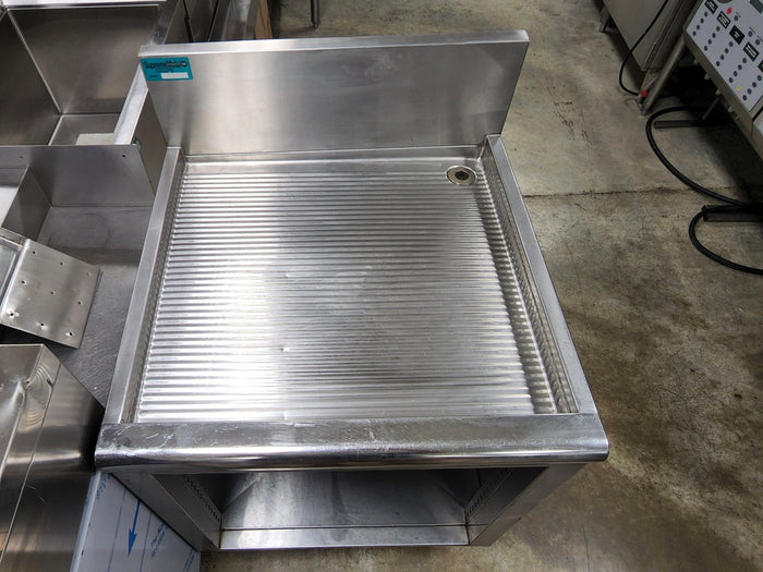 Used Supreme Metal Stainless Steel Underbar Drainboard - Used - SS36 - Falcon Restaurant Supply - 2