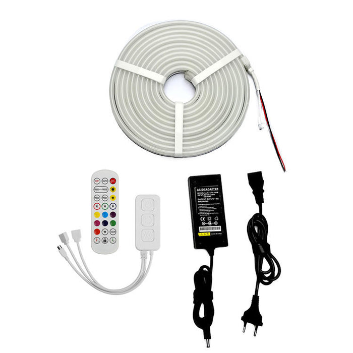 Vibrant LED Neon Rope Light: multicolor, pink LED neon rope lights kit, modern colorful RGB lighting style