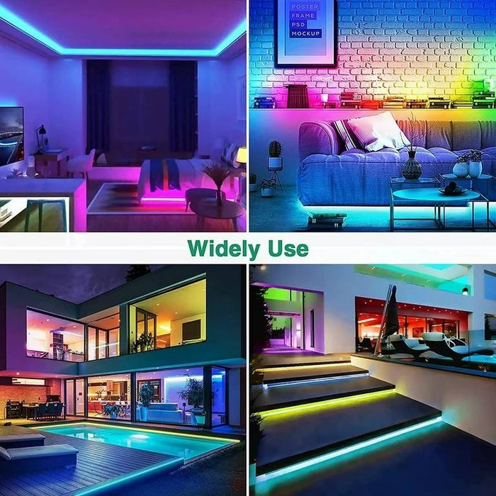 Vibrant LED Neon Rope Light: multicolor, pink LED neon rope lights kit, modern colorful RGB lighting style