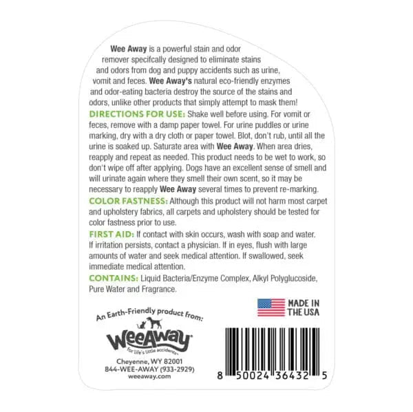 Wee Away X2 Stain & Odor for Dogs & Puppies Green Tea Scent