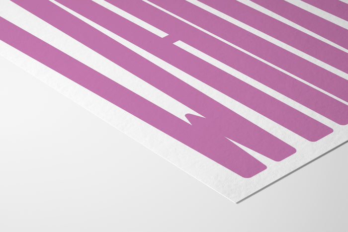 WHOA - Lilac - Fine Art Paper 200gsm |frame=Fine Art Paper 200gsm|