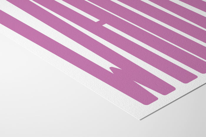 WHOA - Lilac - Hahnemuhle German Etching 310gsm |frame=Hahnemuhle German Etching 310gsm|