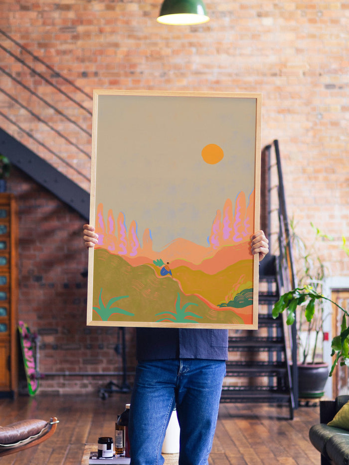 Wide Open Spaces - Arty Guava - A1 - Natural Wood Frame |frame=A1 - Natural Wood Frame| |type=lifestyle|
