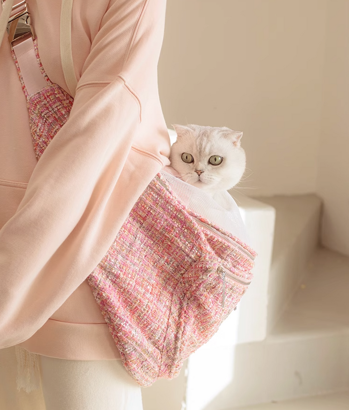 WowbabePet Bouclé Sling Bag for Cats&Dogs