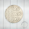 XO XO XO 3D Round Blank (Hearts)