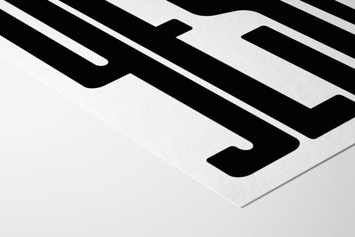 YES! - Black - Fine Art Paper 200gsm |frame=Fine Art Paper 200gsm|