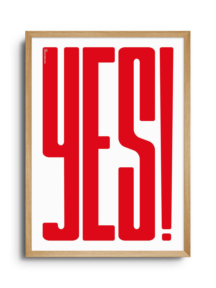 YES! - Crimson - East Side Studio - Art Prints