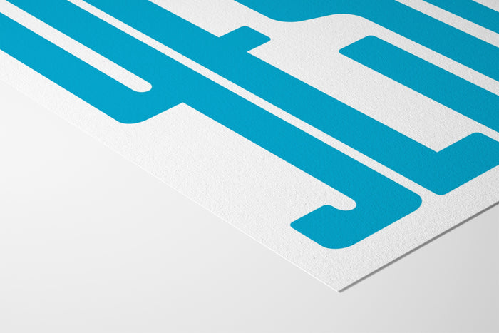 YES! - Sky Blue - Hahnemuhle German Etching 310gsm |frame=Hahnemuhle German Etching 310gsm|