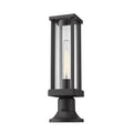 Z-Lite Glenwood Black Outdoor Pier Mounted Fixture 586PHMR-553PM-BK - Outdoor Pier Mounted Fixture