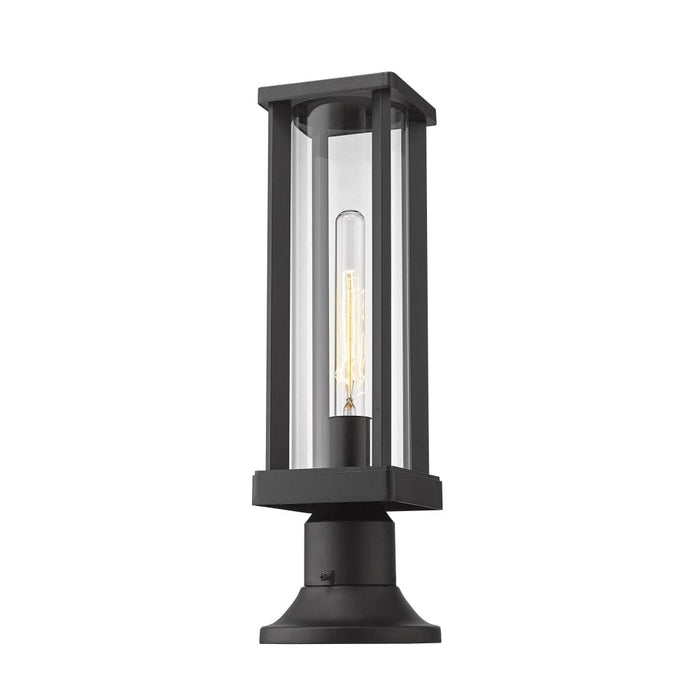 Z-Lite Glenwood Black Outdoor Pier Mounted Fixture 586PHMR-553PM-BK - Outdoor Pier Mounted Fixture
